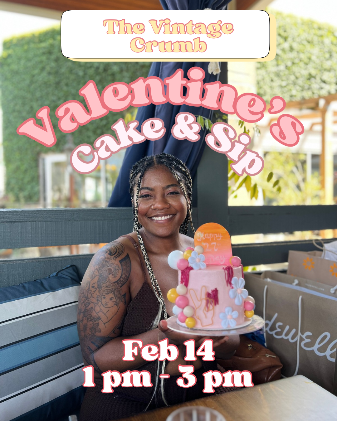 Valentines Day Cake & Sip
